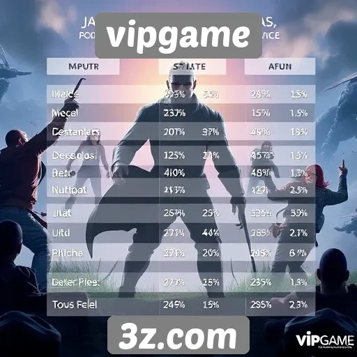 Estatísticas de jogos populares na plataforma vipgame
