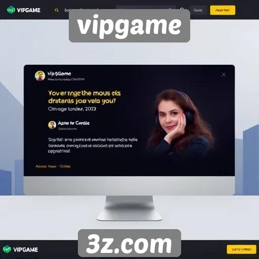 Interface do site vipgame é elogiada por usuários